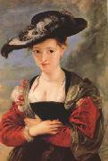 Peter Paul Rubens Portrait of Susanna Fourment ('Le Chapeau de Paille') (mk27) oil painting artist
